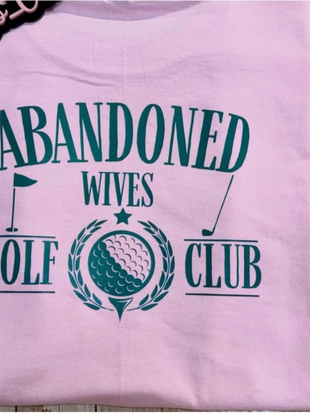 Abandoned Wives Golf Club Pink Tee
